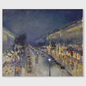 Camille Pissarro - Boulevard Montmartre bij nacht Cadeaupapier (Vlak)