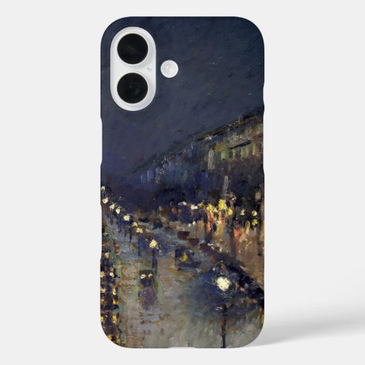 Camille Pissarro Boulevard Montmartre bij nacht Case-Mate iPhone Case (Achterkant)