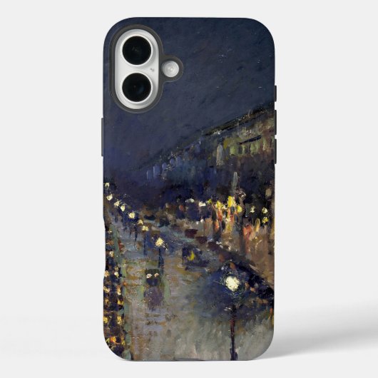 Camille Pissarro Boulevard Montmartre bij nacht Case-Mate iPhone Case (Achterkant)