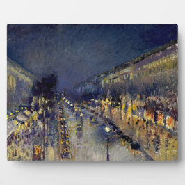 Camille Pissarro - Boulevard Montmartre bij nacht Fotoplaat