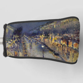Camille Pissarro - Boulevard Montmartre bij nacht Golfheadcover