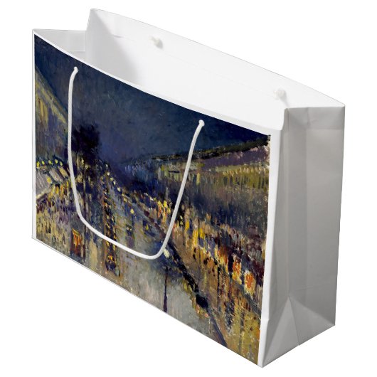 Camille Pissarro - Boulevard Montmartre bij nacht Groot Cadeauzakje (Voorkant Gekanteld)