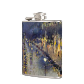 Camille Pissarro - Boulevard Montmartre bij nacht Heupfles (Links)