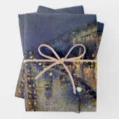 Camille Pissarro - Boulevard Montmartre bij nacht Inpakpapier Vel (In situ)