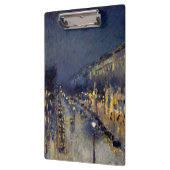 Camille Pissarro - Boulevard Montmartre bij nacht Klembord (Links)
