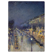 Camille Pissarro - Boulevard Montmartre bij nacht Klembord (Achterkant)