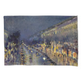 Camille Pissarro - Boulevard Montmartre bij nacht Kussensloop (Voorkant)