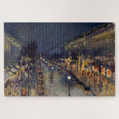 Camille Pissarro Boulevard Montmartre bij nacht Legpuzzel (Horizontaal)