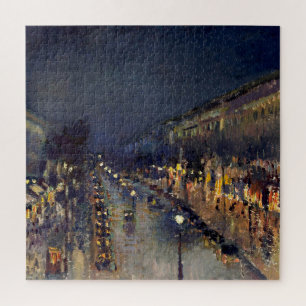 Camille Pissarro Boulevard Montmartre bij nacht Legpuzzel