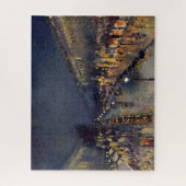 Camille Pissarro Boulevard Montmartre bij nacht Legpuzzel (Verticaal)