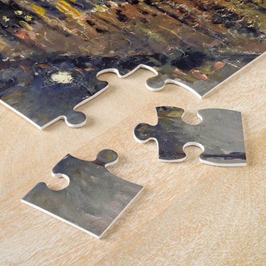 Camille Pissarro Boulevard Montmartre bij nacht Legpuzzel (Zijkant)