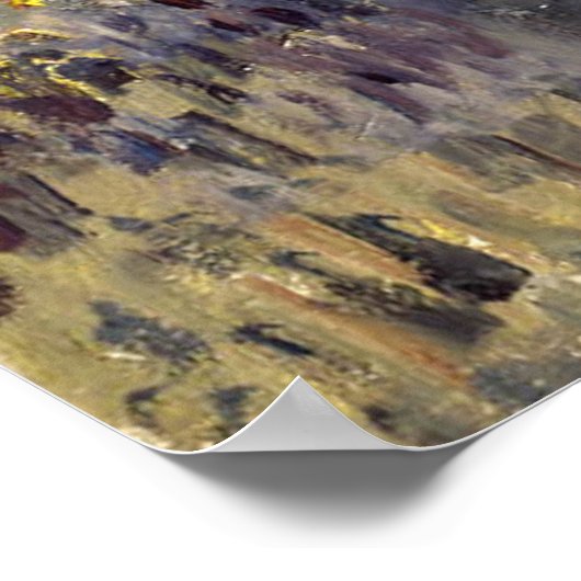 Camille Pissarro Boulevard Montmartre bij nacht Poster (Hoek)