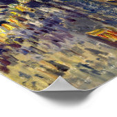 Camille Pissarro - Boulevard Montmartre bij nacht Poster (Hoek)