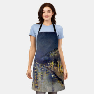 Camille Pissarro - Boulevard Montmartre bij nacht Schort