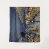 Camille Pissarro - Boulevard Montmartre bij nacht Wandkleed (Voorkant)