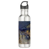 Camille Pissarro - Boulevard Montmartre bij nacht Waterfles (Voorkant)