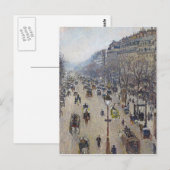 Camille Pissarro - Boulevard Montmartre Briefkaart (Voorkant / Achterkant)
