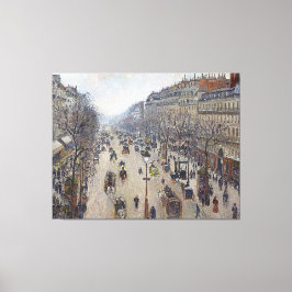 Camille Pissarro Boulevard Montmartre Morclou Canvas Afdruk