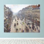 Camille Pissarro Boulevard Montmartre Morclou Canvas Afdruk (Insitu (Houten vloer))