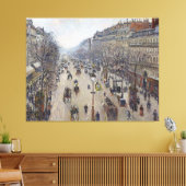 Camille Pissarro Boulevard Montmartre Morclou Canvas Afdruk (Insitu (Woonkamer))