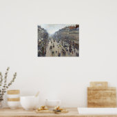 Camille Pissarro Boulevard Montmartre, Morning Poster (Keuken)