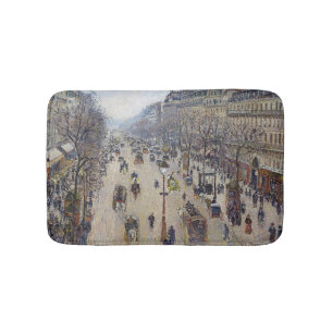 Camille Pissarro - Boulevard Montmartre, ochtend Badmat