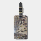 Camille Pissarro - Boulevard Montmartre, ochtend Bagagelabel (Voorkant verticaal)