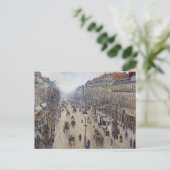 Camille Pissarro - Boulevard Montmartre, ochtend Briefkaart (Staand voorkant)