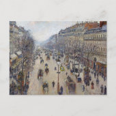 Camille Pissarro - Boulevard Montmartre, ochtend Briefkaart (Voorkant)