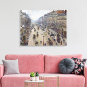 Camille Pissarro - Boulevard Montmartre, ochtend Canvas Afdruk (Insitu (Woonkamer))