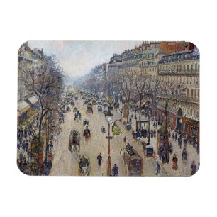 Camille Pissarro - Boulevard Montmartre, ochtend Magneet