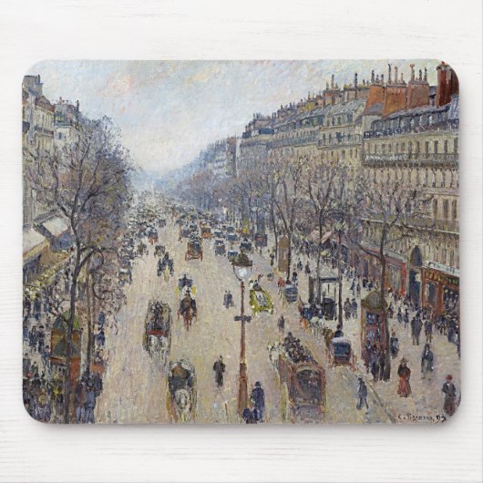 Camille Pissarro - Boulevard Montmartre, ochtend Muismat (Voorkant)