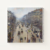 Camille Pissarro - Boulevard Montmartre, ochtend Notitieboek (Achterkant)