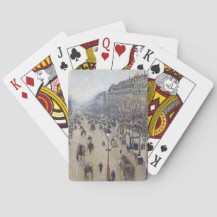 Camille Pissarro - Boulevard Montmartre, ochtend Pokerkaarten