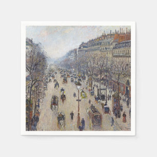 Camille Pissarro - Boulevard Montmartre, ochtend Servet