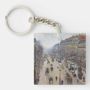 Camille Pissarro - Boulevard Montmartre, ochtend Sleutelhanger