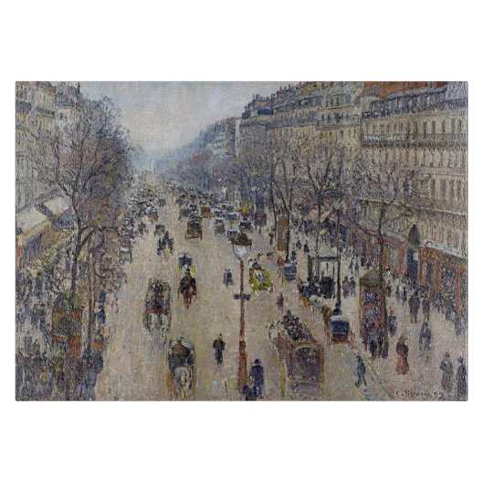 Camille Pissarro - Boulevard Montmartre, ochtend Snijplank (Voorkant)