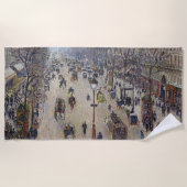 Camille Pissarro - Boulevard Montmartre, ochtend Strandlaken (Voorkant)