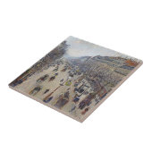 Camille Pissarro - Boulevard Montmartre, ochtend Tegeltje (Zijkant)