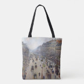 Camille Pissarro - Boulevard Montmartre, ochtend Tote Bag (Achterkant)