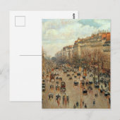 Camille Pissarro Boulevard Montmartre Painting Briefkaart (Voorkant / Achterkant)