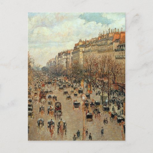 Camille Pissarro Boulevard Montmartre Painting Briefkaart (Voorkant)