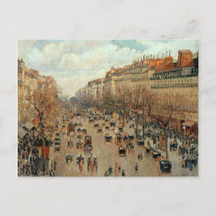 Camille Pissarro Boulevard Montmartre Painting Briefkaart