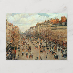 Camille Pissarro Boulevard Montmartre Painting Briefkaart