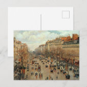 Camille Pissarro Boulevard Montmartre Painting Briefkaart (Voorkant / Achterkant)