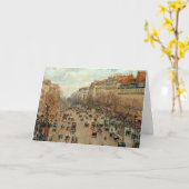 Camille Pissarro Boulevard Montmartre Painting Kaart (Gele Bloem)