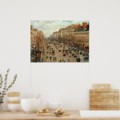 Camille Pissarro Boulevard Montmartre Painting Poster (Keuken)