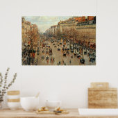 Camille Pissarro Boulevard Montmartre Painting Poster (Keuken)