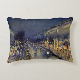 Camille Pissarro - Boulevard Montmartre 's Nachts Accent Kussen
