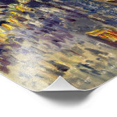 Camille Pissarro - Boulevard Montmartre 's nachts Foto Afdruk (Hoek)